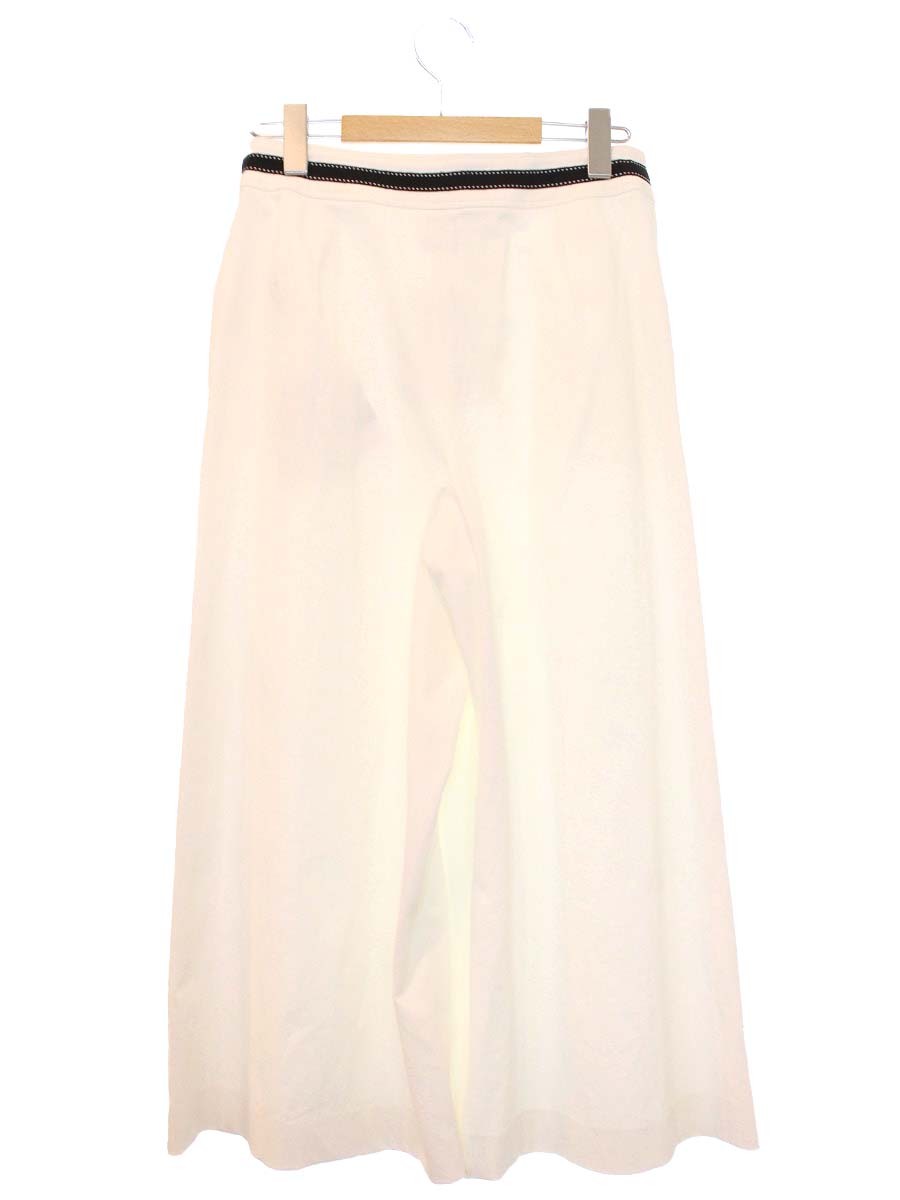 エムズグレイシー Wide Pants with Bit 916301 パンツ 40 ホワイト IT8DVBFZYGLN