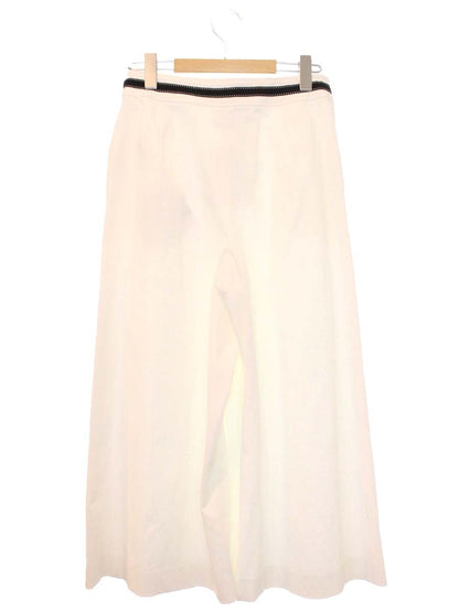 エムズグレイシー Wide Pants with Bit 916301 パンツ 40 ホワイト IT8DVBFZYGLN