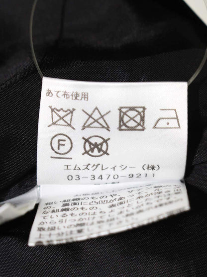 エムズグレイシー 117119 スカート 40 ブラック チェリーモチーフ ITBK66K68YCG