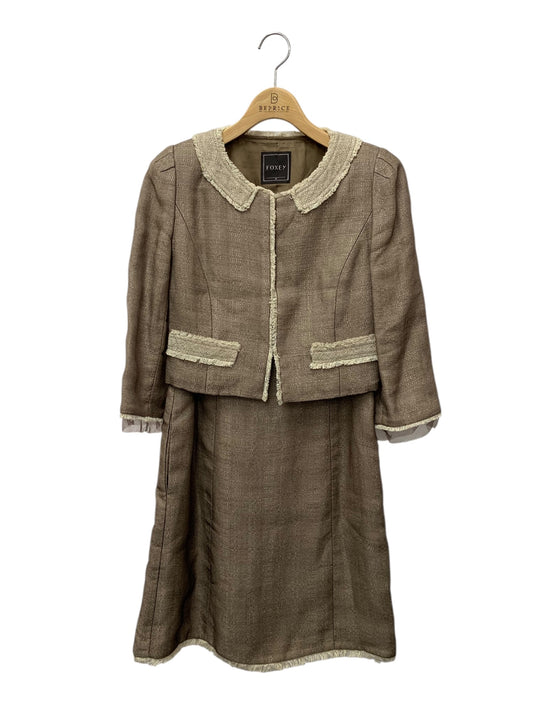 フォクシーブティック セットアップ 40 ブラウン ワンピース ITE8LC8TL2IL