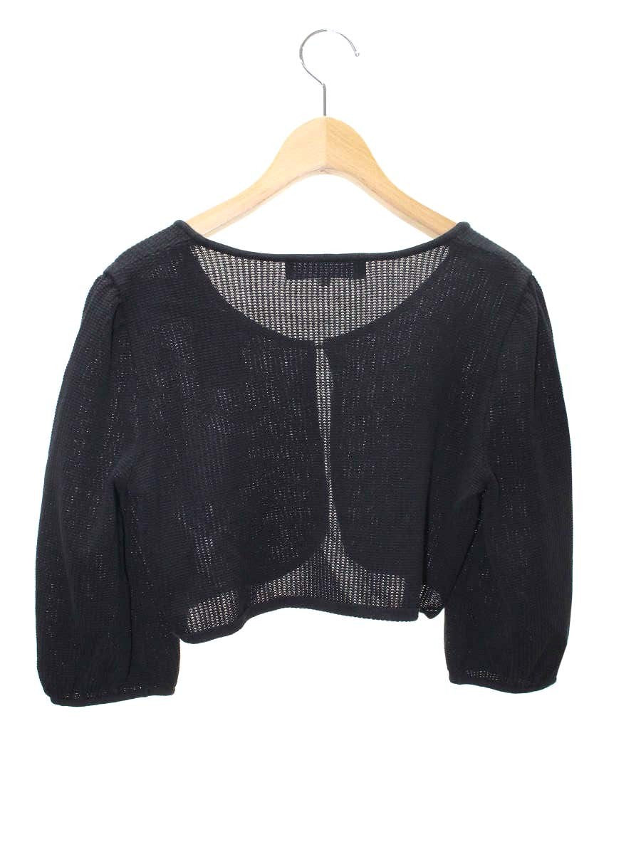 エムズグレイシー 528327 ニット セーター 40 ブラック 切替 ITCXKSB6SQ34