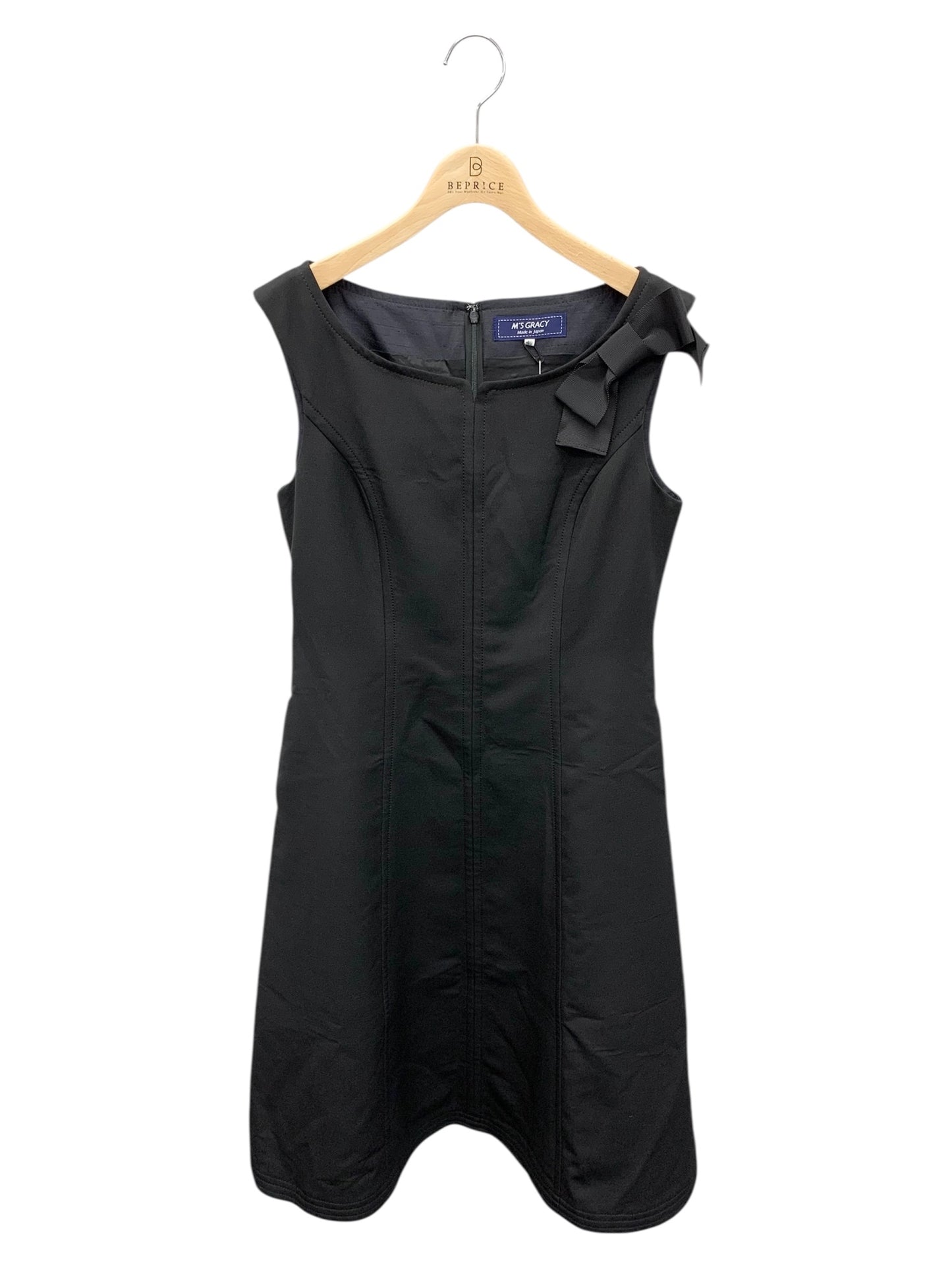 エムズグレイシー 美シルエット ジャンパースカート 211509 ワンピース 40 ブラック ITCUWAJCZ9WC