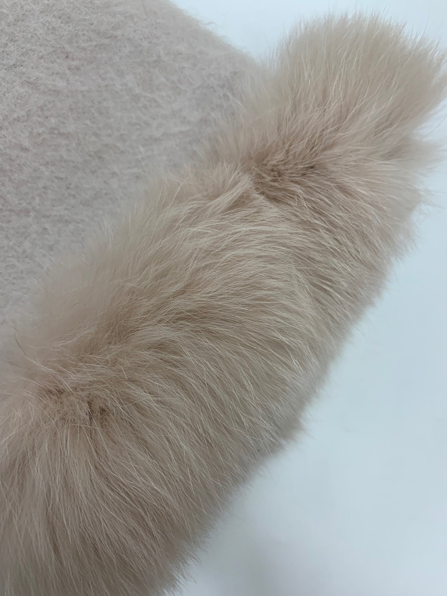 トゥービーシック W5734-433-12 コート X ピンク フォックスファー ウール モヘヤ混 ITFG4X3ADQV0