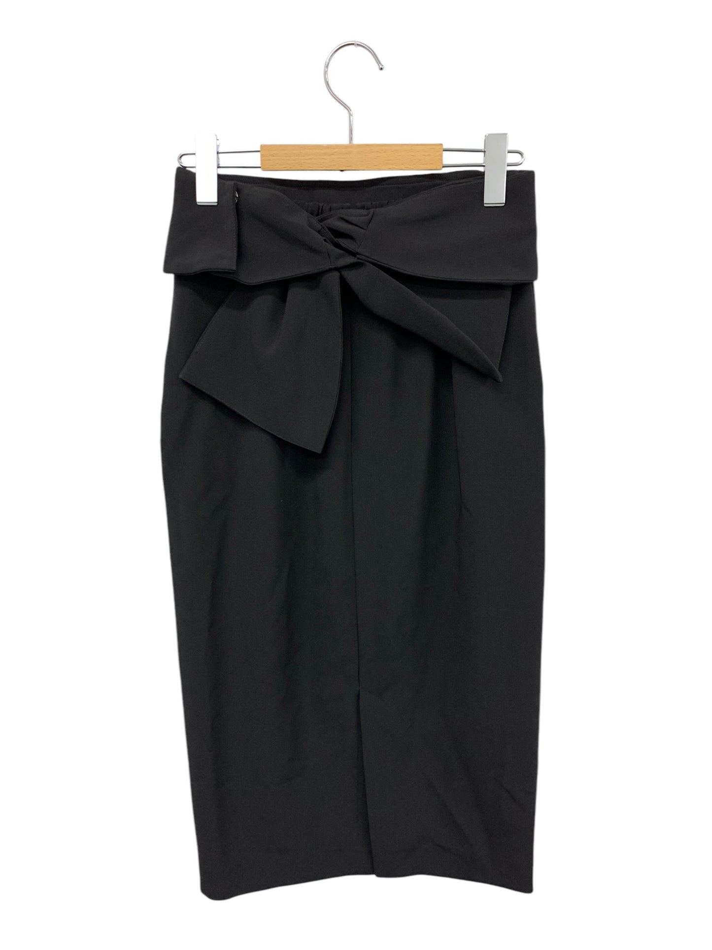 セルフォード リボンベルト付きタイトスカート CWFS241056 36 ブラック ITEJXDTLMPNV