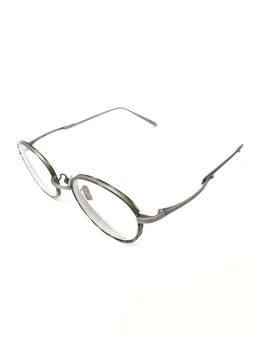 ワンスリーコンパウンドフレーム メガネ シルバー/グリーン/ブラック 眼鏡 cfa06 ITYDL87J93JG 【SALE】