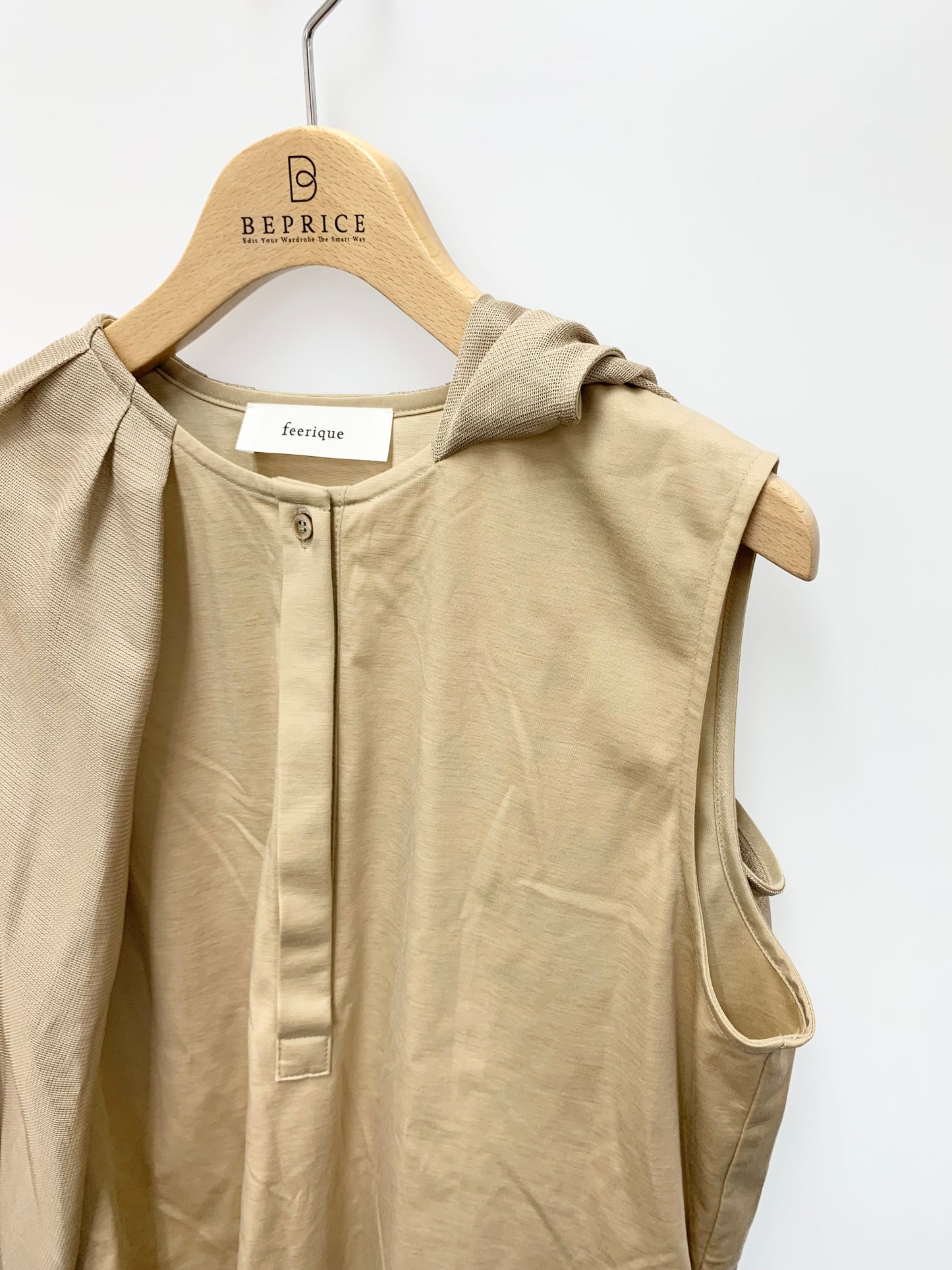 フェリック B0252FFB080 ブラウス 2 ベージュ カットソー 異素材 ITVX791YN49O 【SALE】