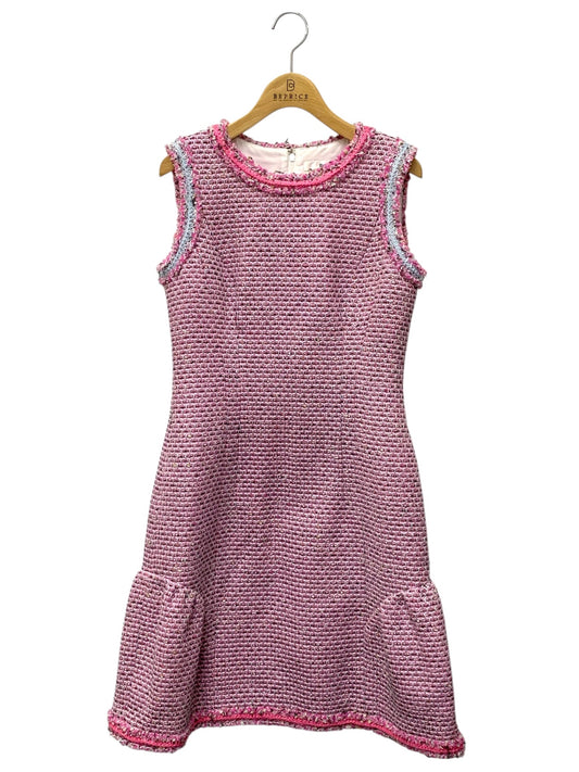 ルネ 6516450 ワンピース 36 ピンク ツイード ITXF7MCTEH7X