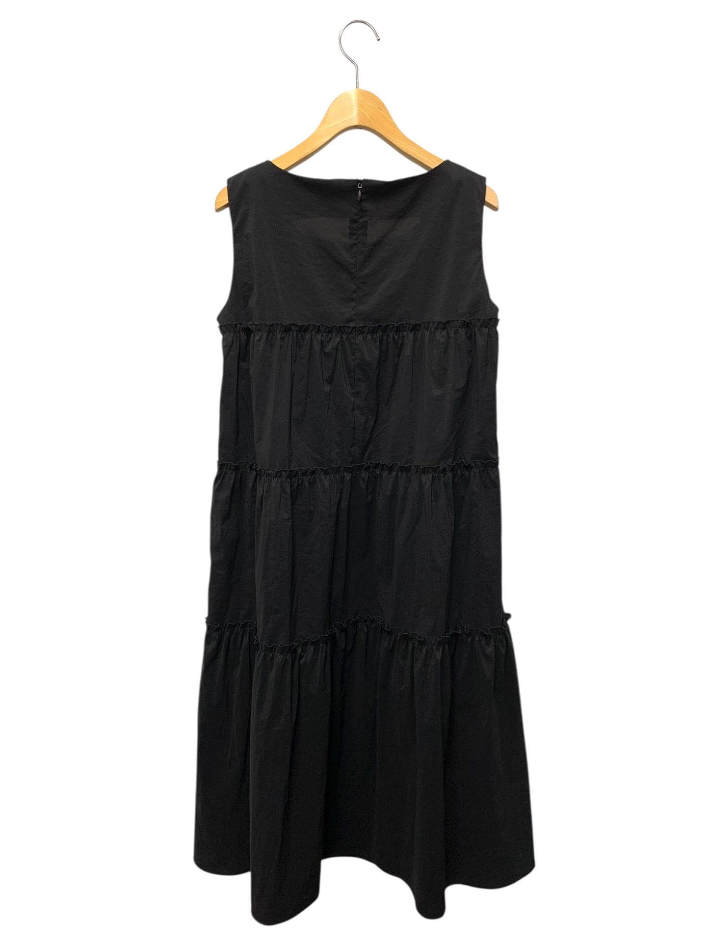 エムズグレイシー 511315 ワンピース 38 ブラック ティアード フレア IT339UYA0JSN