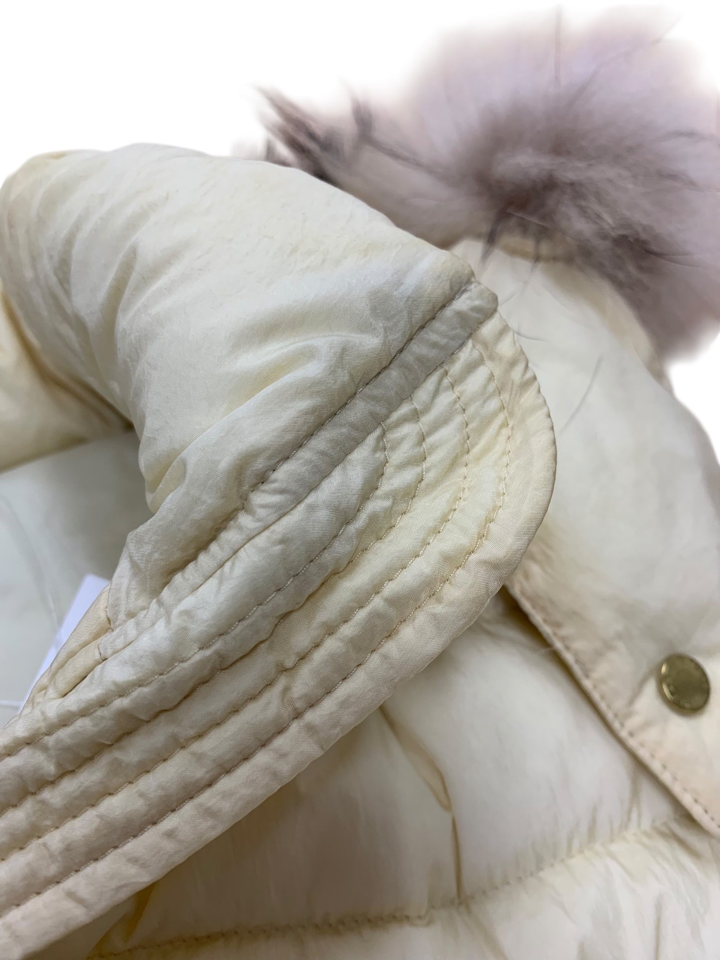 タトラス ORSIERA LTA18A4573 ダウンベスト 03 アイボリー ラクーンファー IT78OO0B4HG4