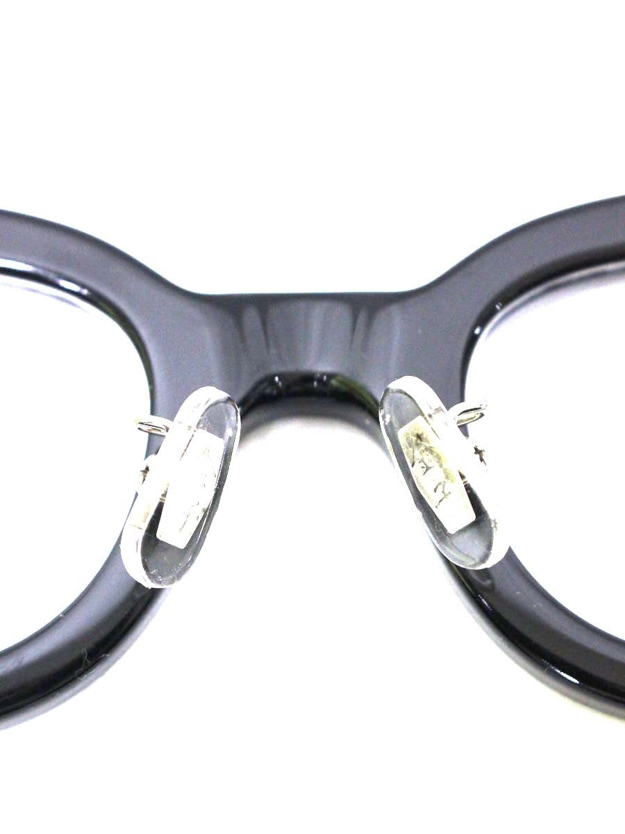 金子眼鏡 KC-62 メガネ ブラック セルフレーム スクエア ITS648TB2529