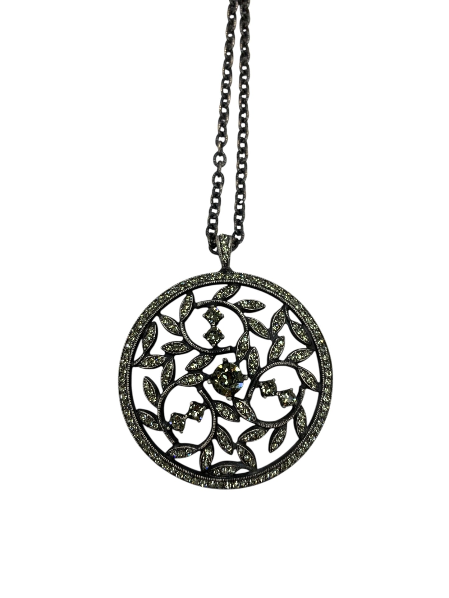 フォクシーブティック NECKLACE CRYSTAL MOON 25772 ネックレス シルバー ITST72YFTI4C