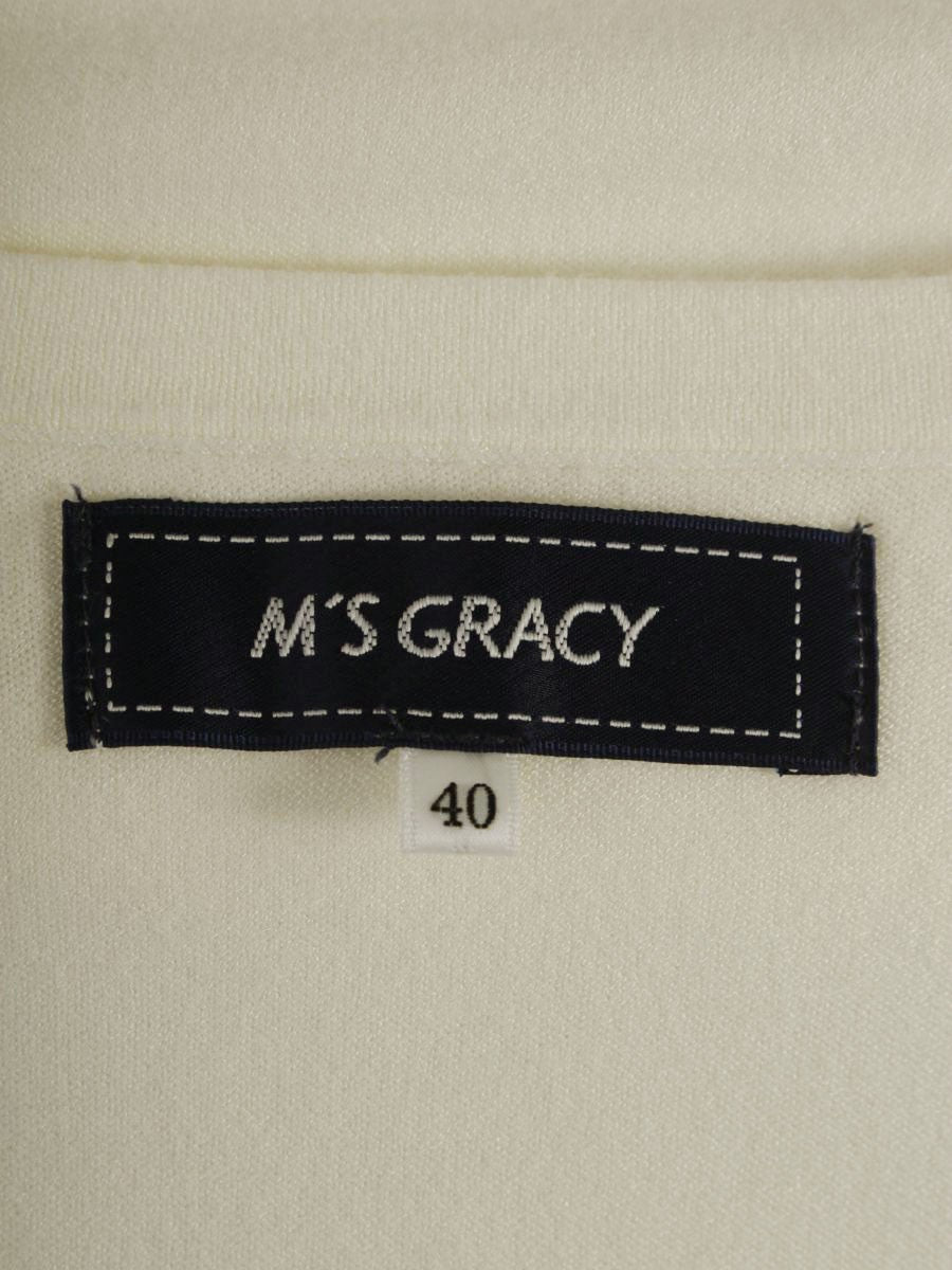 エムズグレイシー 女の子モチーフニット 418541 40 ホワイト ITBWQZVQNIWL