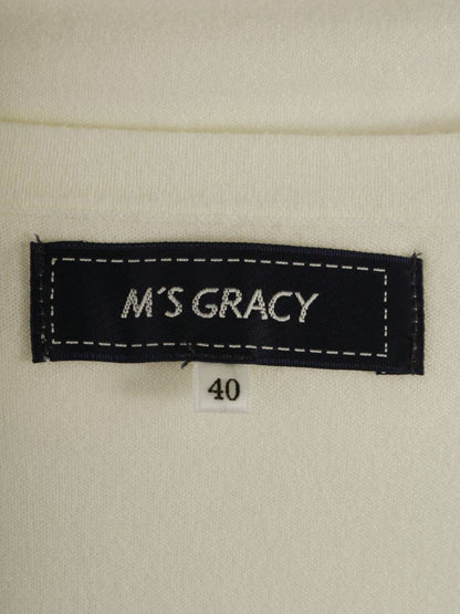 エムズグレイシー 女の子モチーフニット 418541 40 ホワイト ITBWQZVQNIWL