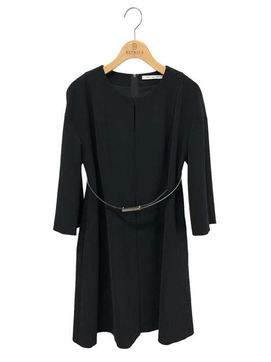 フォクシーニューヨーク top stitched oversized mini dress 36084 ワンピース 40 ブラック ITKCFCQTEQDS