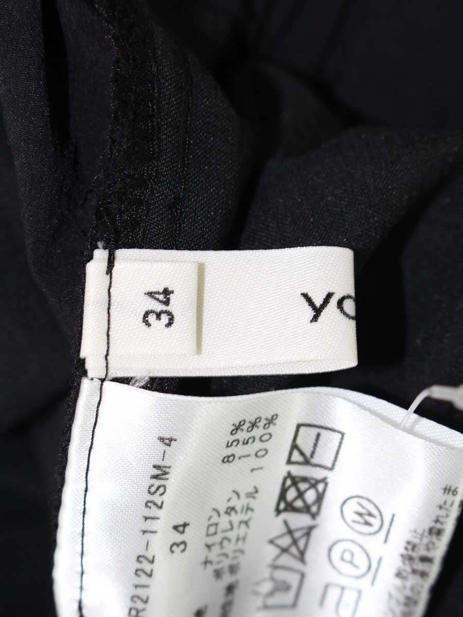 ヨリ YR2122-112SM-4 パンツ 34 ブラック 撥水 ITIX6E7EB8HW