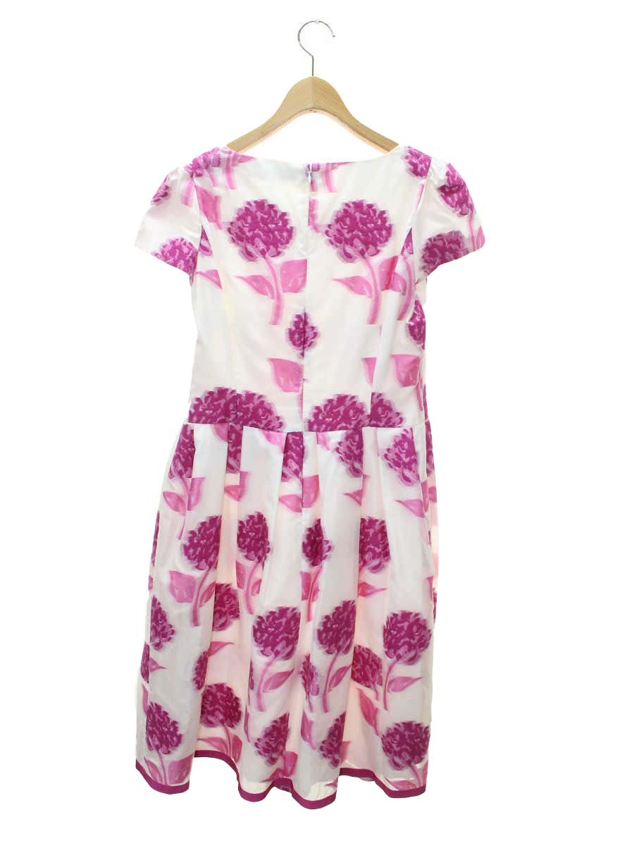 エムズグレイシー Jacquard Pink Dress 911332 ワンピース 40 ホワイト 花柄 ITUVJFHJED4Y