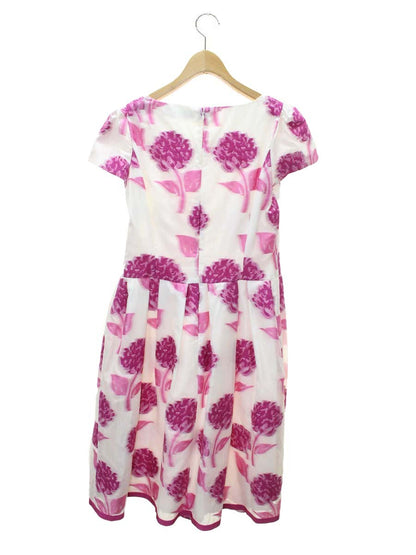 エムズグレイシー Jacquard Pink Dress 911332 ワンピース 40 ホワイト 花柄 ITUVJFHJED4Y