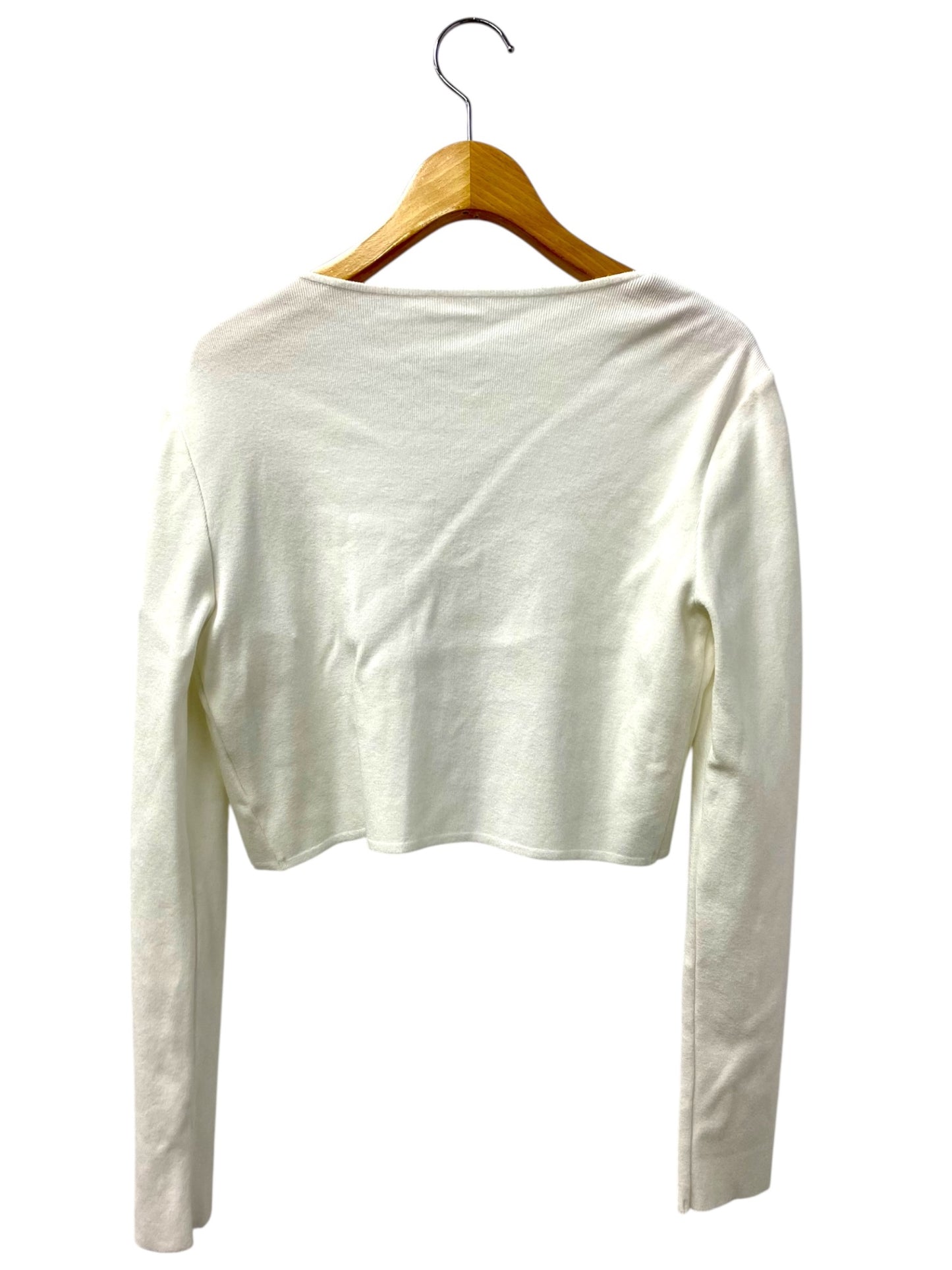 フォクシーブティック New Square Cardigan 39247 カーディガン 38 ホワイト ニット ITYN72OFHBKE