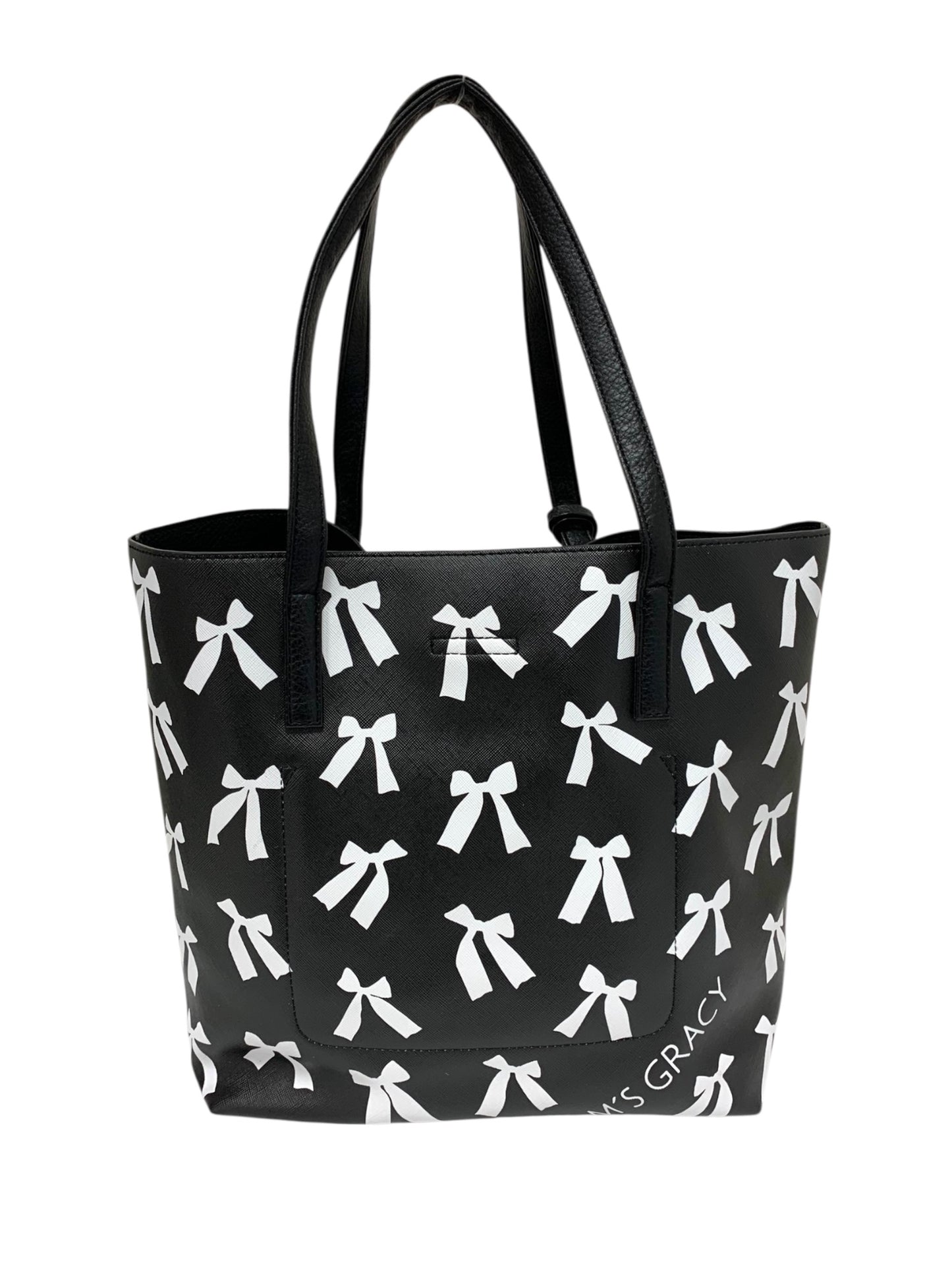 エムズグレイシー 094503 トートバッグ ブラック リボン ITAND1HU6NUV