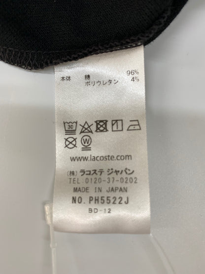 ラコステ レギュラーフィット ストレッチ パリポロシャツ (半袖) PH5522J 4-M ブラック IT7PH0JGWSMK