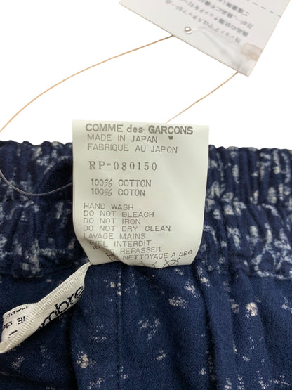 コムデギャルソン robe de chambre RV-080150 パンツ ネイビー 小花柄 フェルト生地 ITG0OWGUPNE6 【SALE】