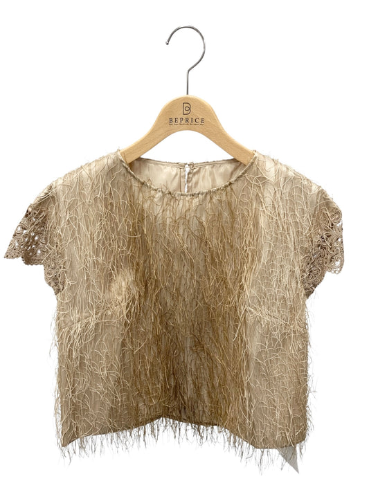 グレースコンチネンタル フリンジフレアトップ 0120241011 トップス 38 ベージュ ジャガード ITX8YZP26WCO 【SALE】