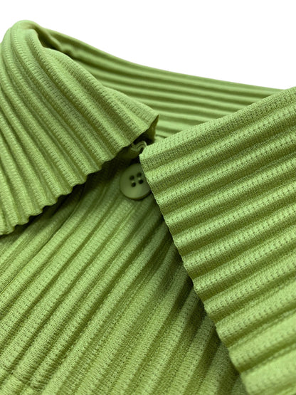 オムプリッセイッセイミヤケ HP43JM118 ポロシャツ 3 ライトグリーン プリーツ ITV3J4HF3OM7