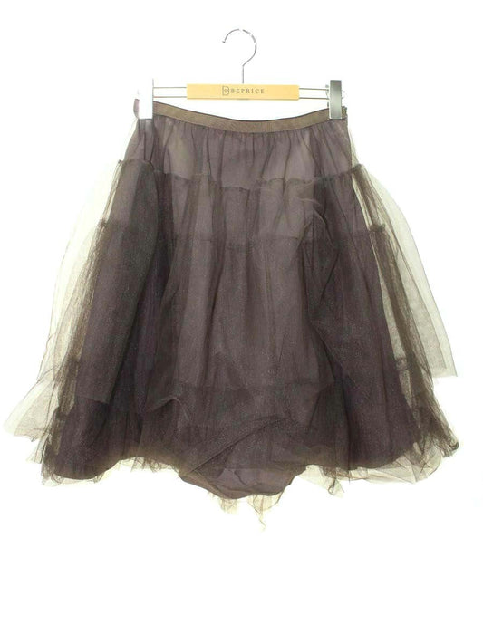 フォクシーニューヨーク チュチュプリマ 31588 スカート 40 ブラウン IT72MQYYYLYW