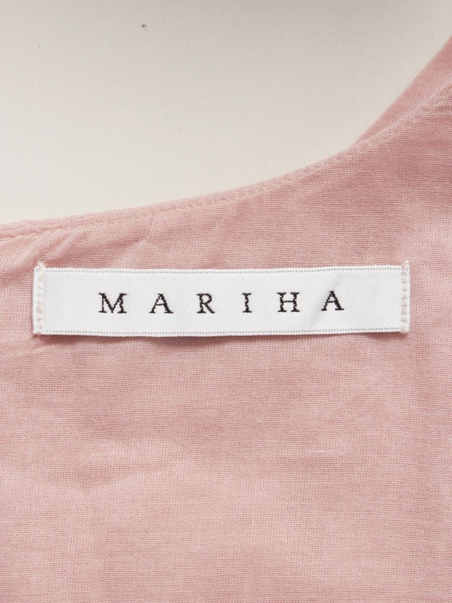 マリハ ワンピース 40 ピンク コットン フレアー IT3KZMTX6OSG