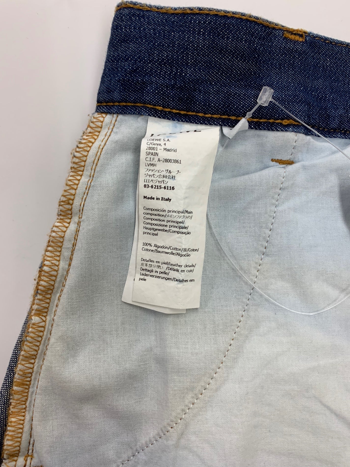 ロエベ バルーントラウザーズ S359Y11XC2 デニムパンツ 36 ブルー 裾2way IT2X9VLHGEN0 【SALE】