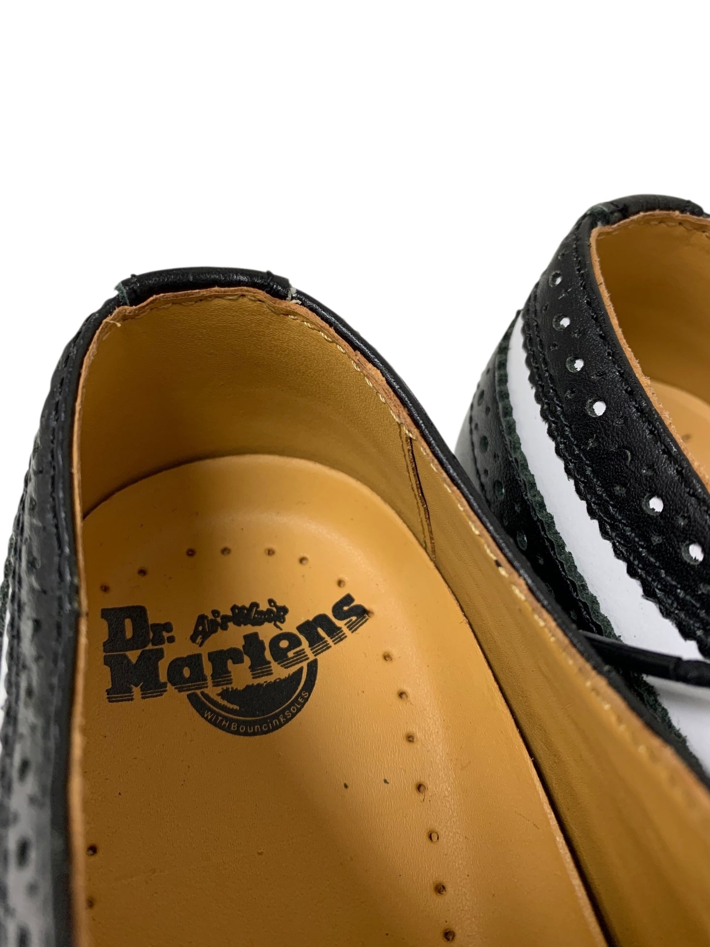 ドクターマーチン 3989 ブローグシューズ  6.5 ブラック ウイングチップ ITM6448B9R07