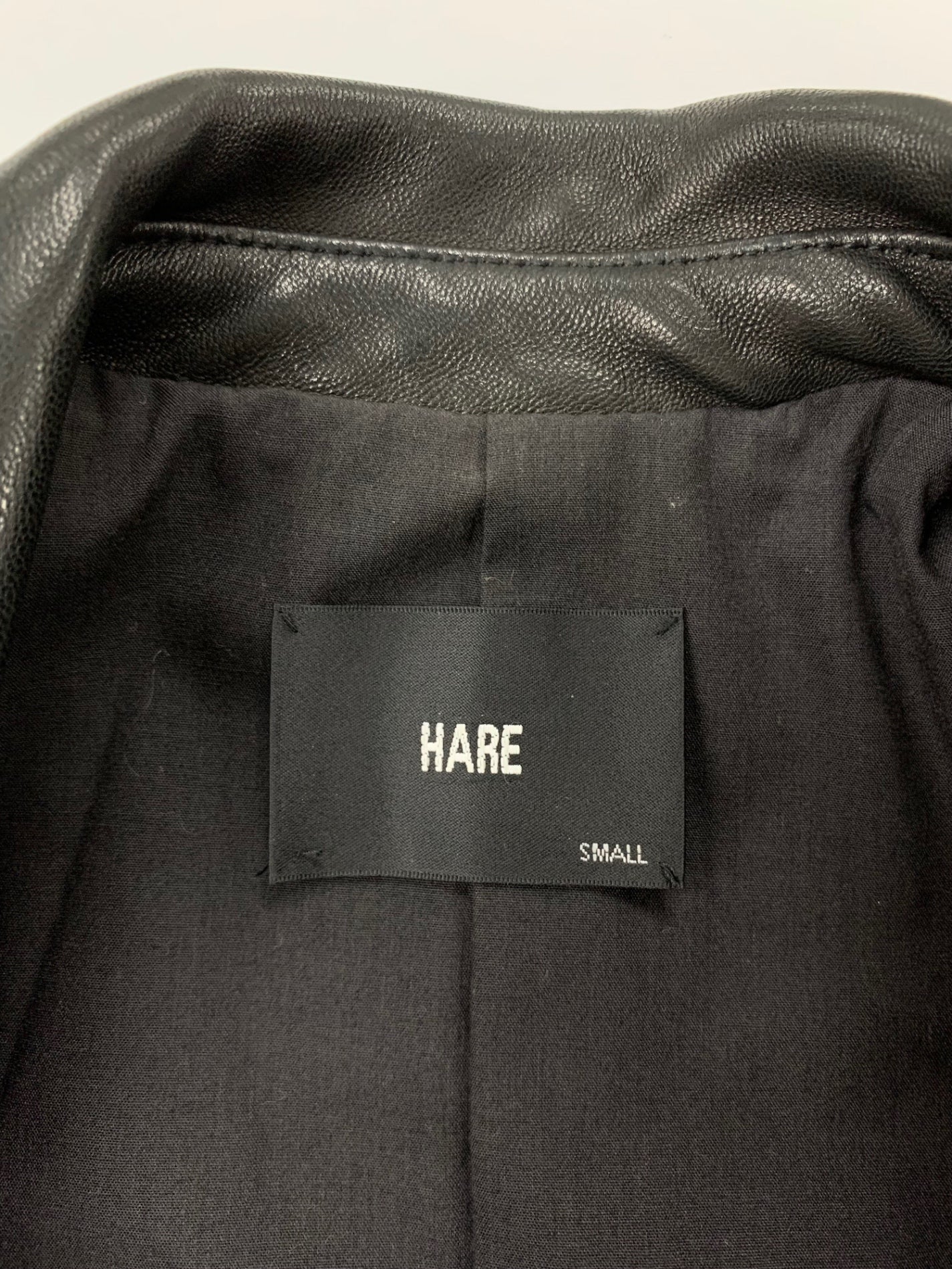 ハレ HA030007AD S ブラック ダブルライダースジャケット 羊革 | 中古