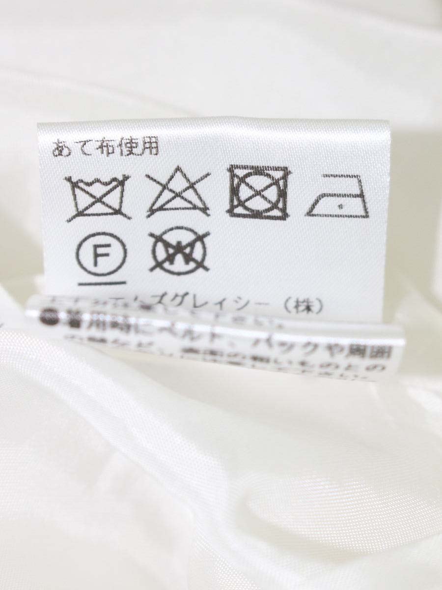 エムズグレイシー 211512 ワンピース 38 ホワイト ピンクローズドレス 花 リボン ITFL0VZTWOXS 【SALE】