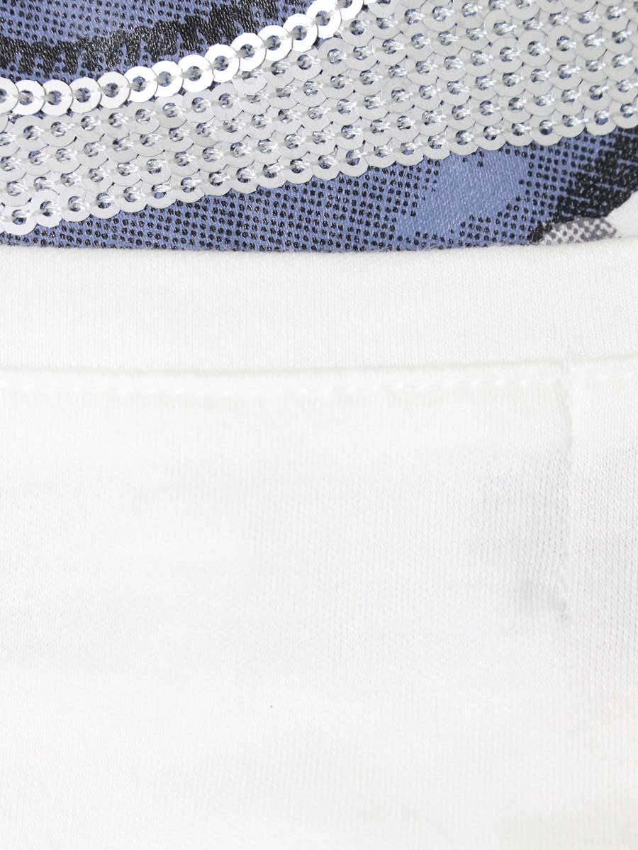 エムズグレイシー 015113 Tシャツ カットソー 38 ホワイト 香水ボトル スパンコール IT0K9VX5PC73