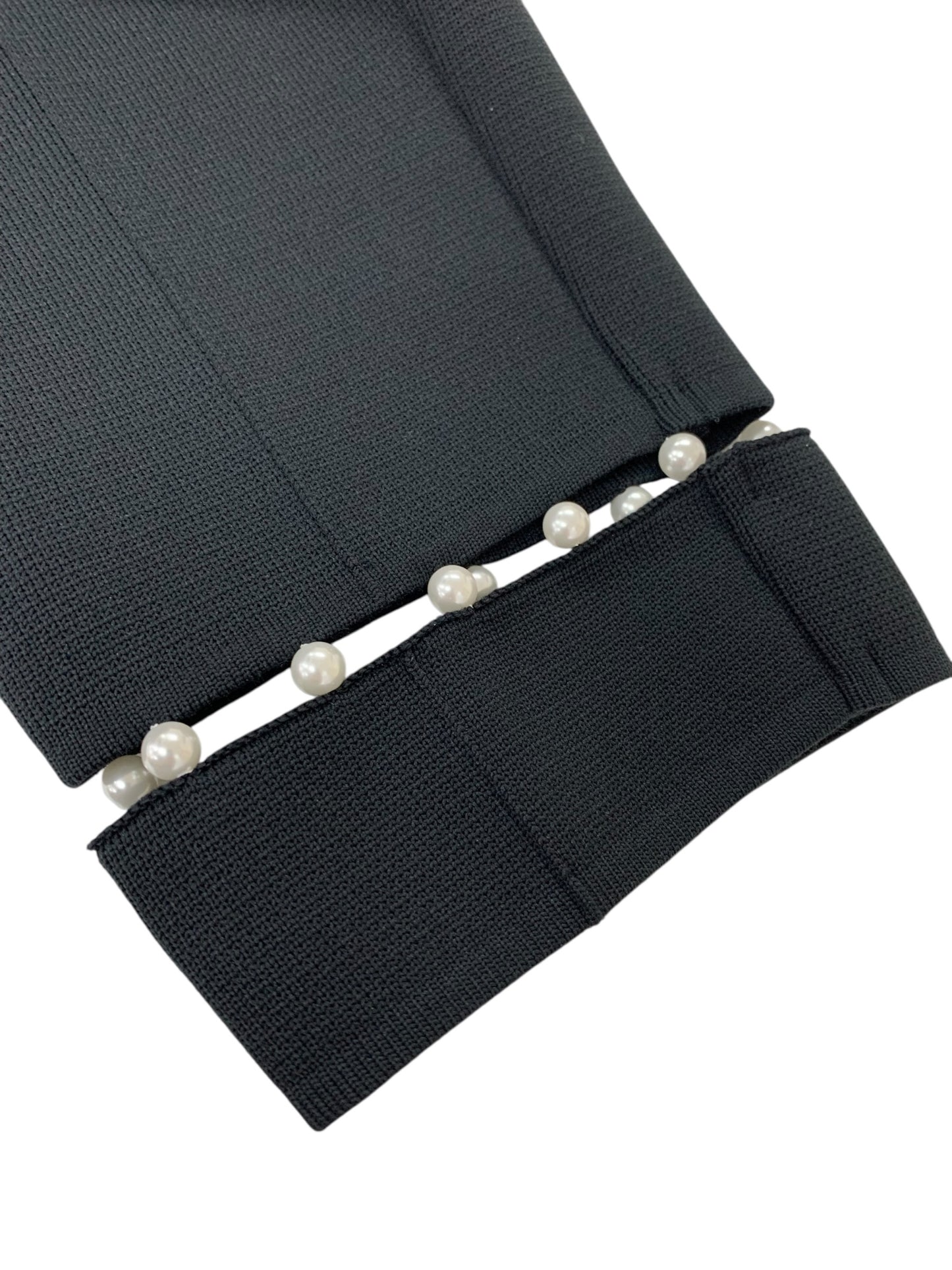 ルネ 6422080 パンツ 34 ブラック ニット パール ITAXQD28856K