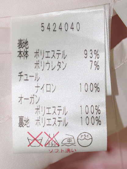 ルネ basic 5424040 スカート 34 ピンク タック フレア レース ビジュー ITJ8BLKASXEN