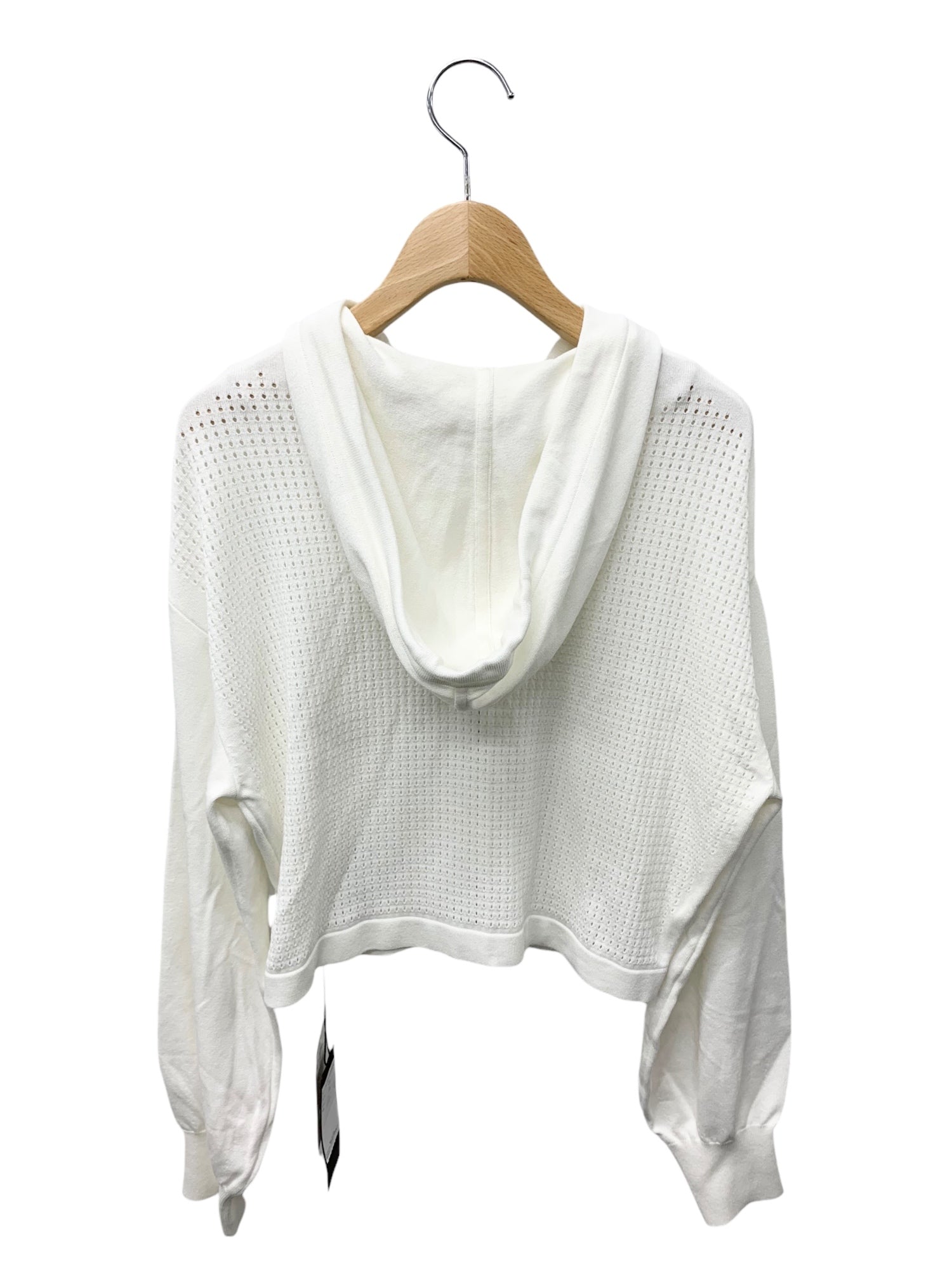 【美品✨】フォクシー カーディガン Fロゴ リップル ホワイト　40 美品✨】フォクシー カーディガン Fロゴ リップル ホワイト 40