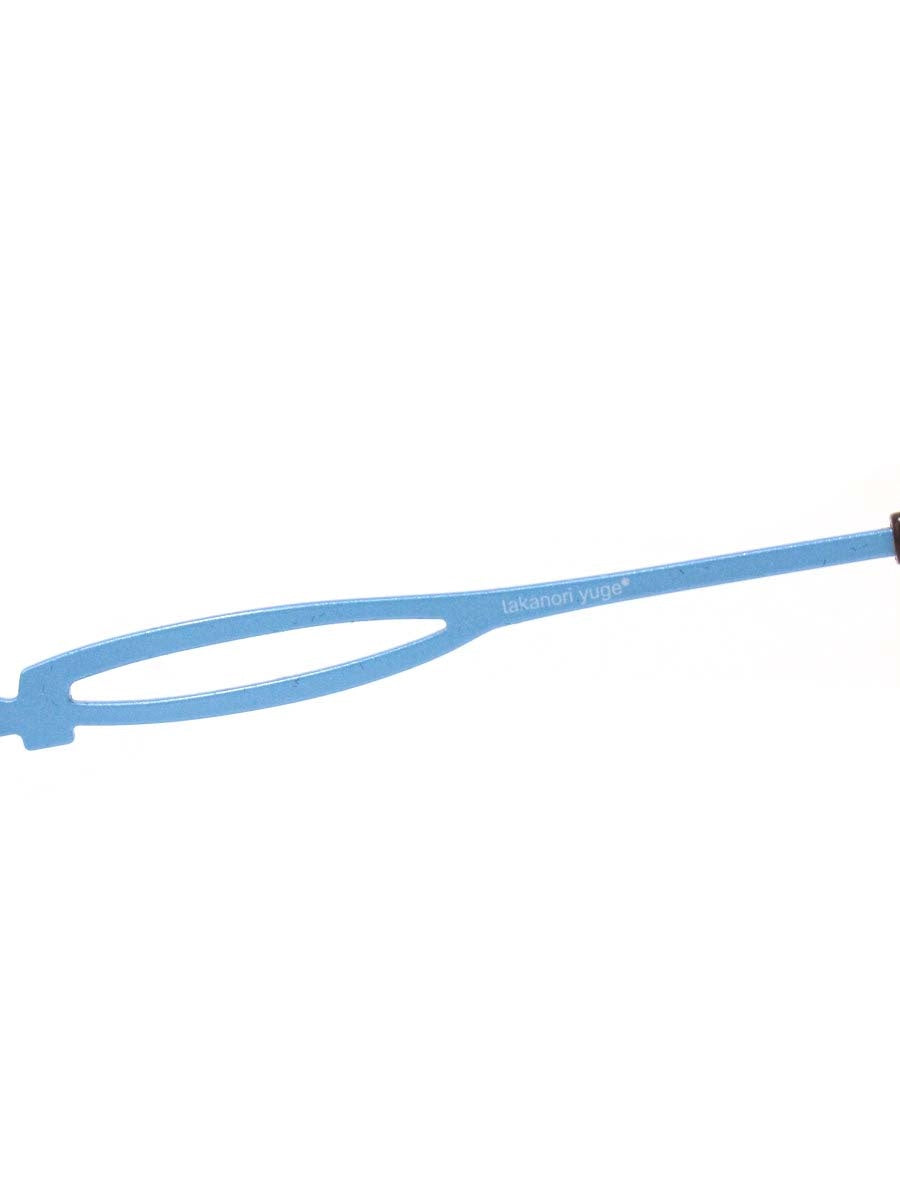 タカノリユゲ SPICE-3 TY-37 メガネ ブラウン/スカイブルー メタルフレーム フルリム オーバル ITX8FLU1ROI8 【SALE】