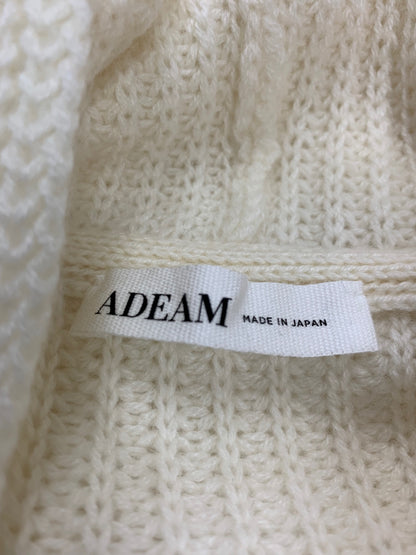 アディアム Danielle Knit Hoodie 43936 ダニエルニットフーディ XS ホワイト レースアップ IT51WZIWJOW1