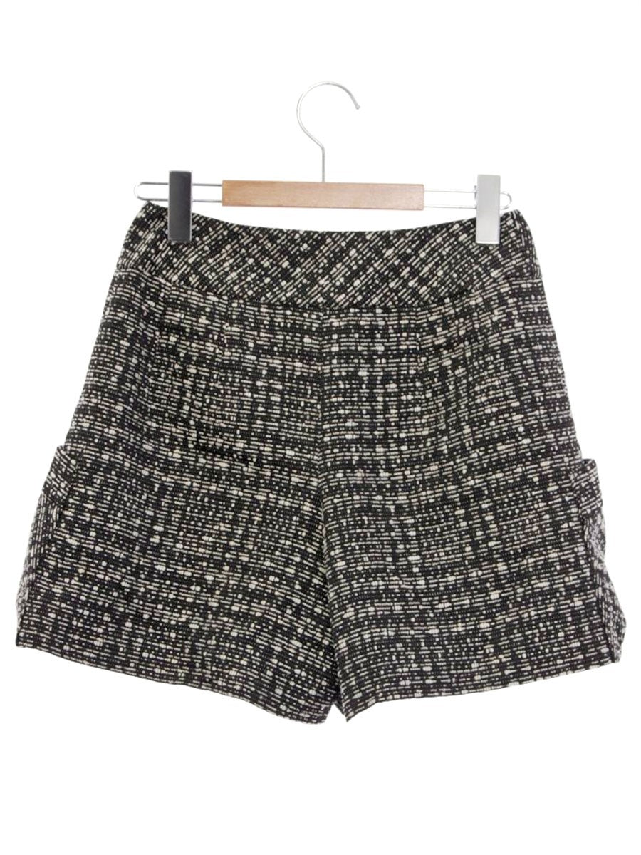 ルネ 6415140 ショートパンツ 34 ブラック/ホワイト TISSUE ツイード ITSTZ9XXHRA8