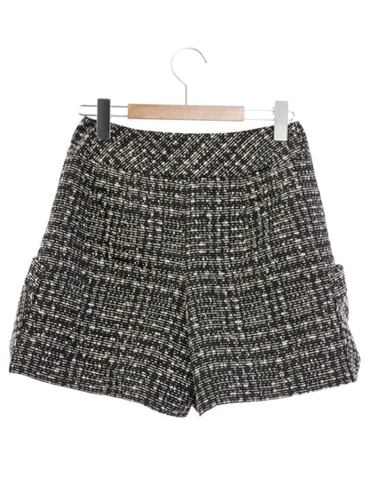 ルネ 6415140 ショートパンツ 34 ブラック/ホワイト TISSUE ツイード ITSTZ9XXHRA8