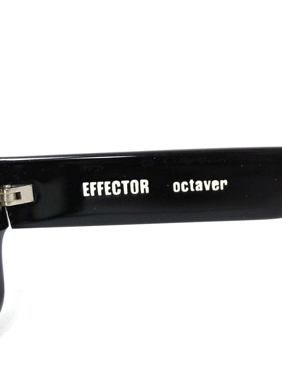 エフェクター octaver オクターバー メガネ ブラック セルフレーム スクエア IT48P04O63EW