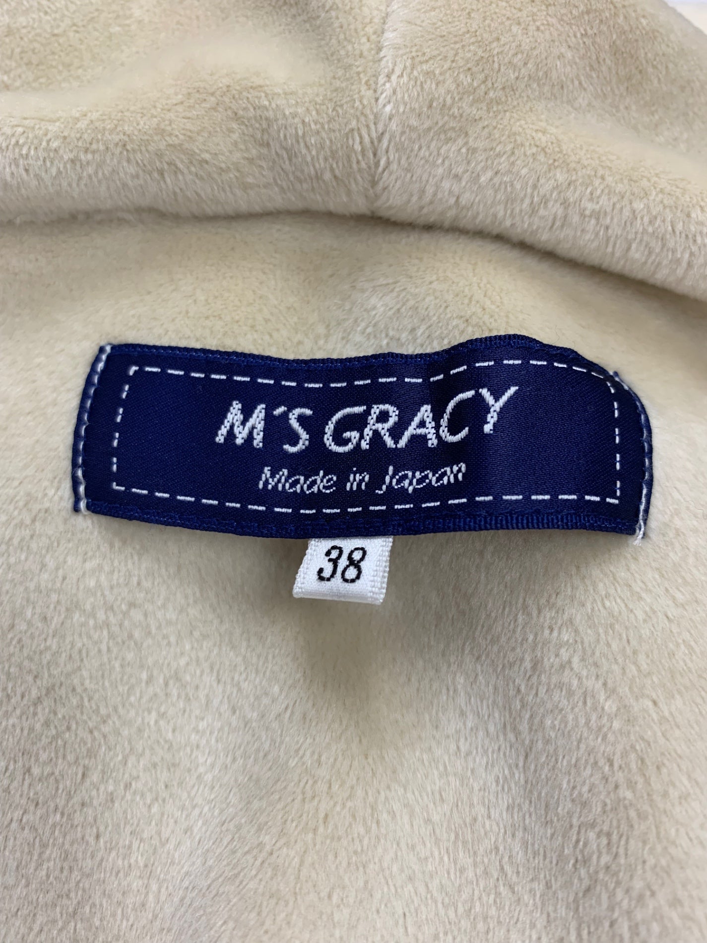 エムズグレイシー 419609 アウター 38 ベージュ フード ハートワッペン IT48D73I9BZC