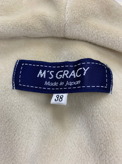 エムズグレイシー 419609 アウター 38 ベージュ フード ハートワッペン IT48D73I9BZC