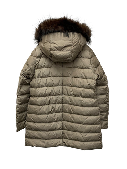 セブンティ 457-13115 ダウンジャケット 48 ブラウン ファー付き フーディー ITTD2T27XJHQ