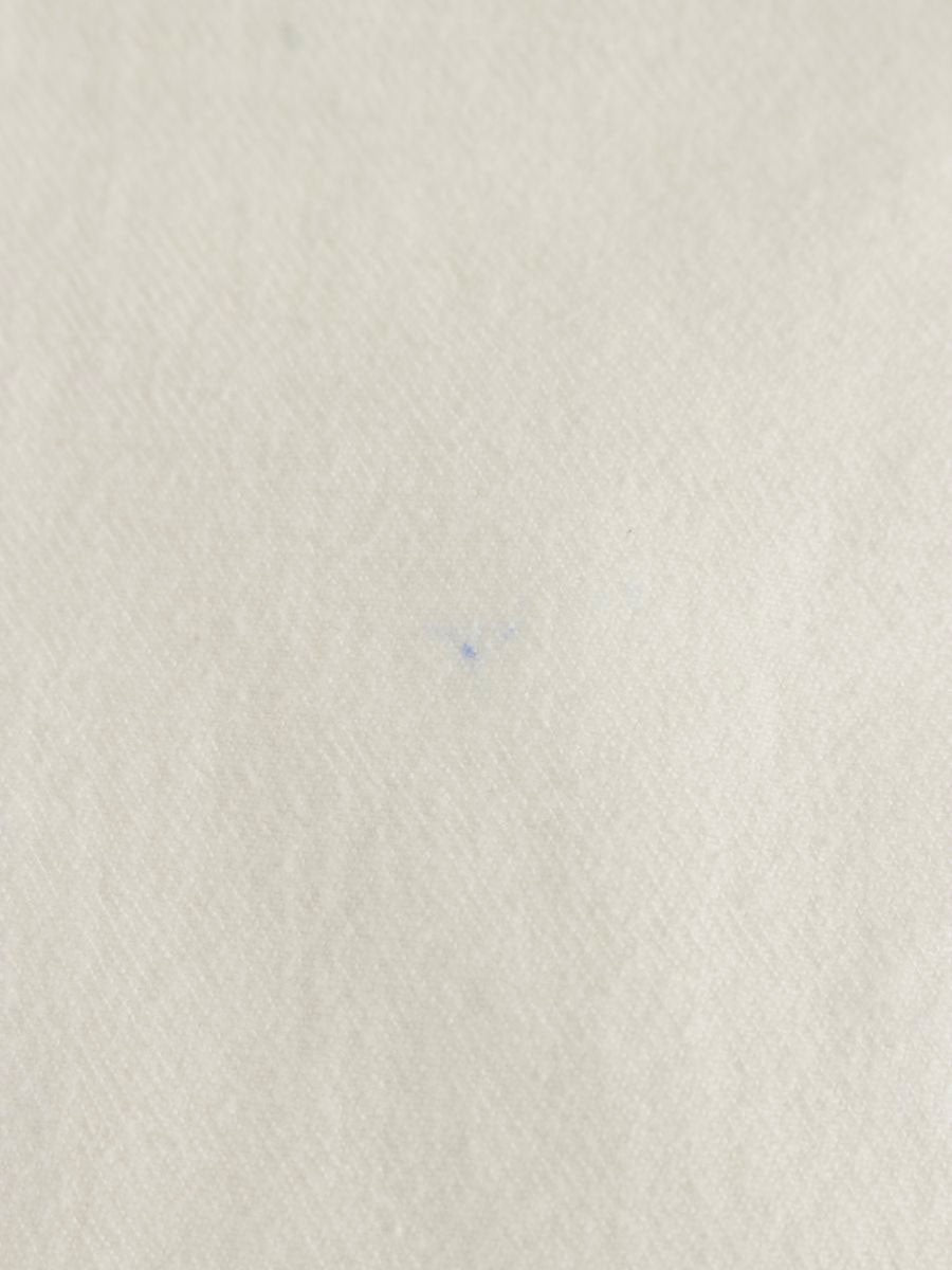 ダブルアールエル 41318 165/82A ホワイト デニムパンツ ストレート ロゴ 刺繍 ITP7EG5ZID6E