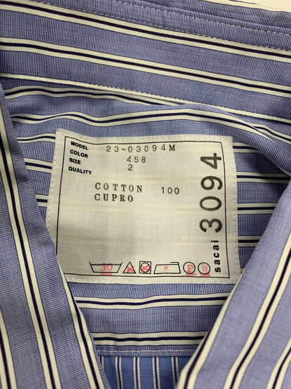 サカイ Thomas Mason 23-03094M シャツ 2 ブルー IT9MH4CZBJXK