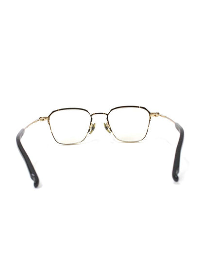 フォーナインズ S-981T メガネ ゴールド/ブラック メタルフレーム ボストン ITGZHRJ0IBO8