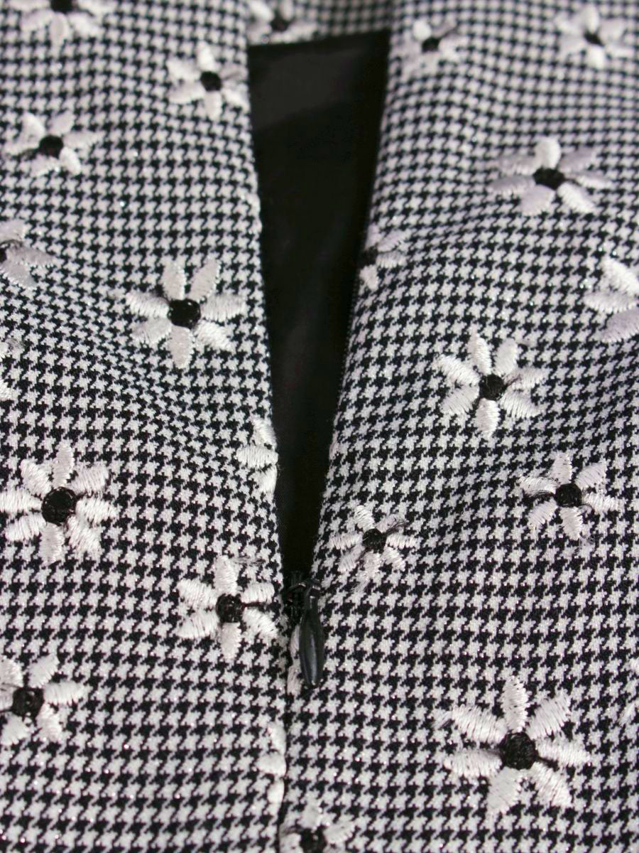 トッカ OPTOYW0833 ワンピース 0 ブラック 総柄 刺繍 フラワーモチーフ IT32Q1L9J0TS