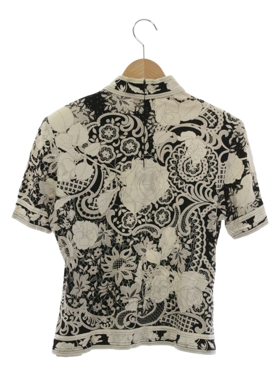 レオナールファッション 0339127 カットソー LL ブラック/ホワイト フラワープリント 半袖 ITMZWOBJTH45 【SALE】